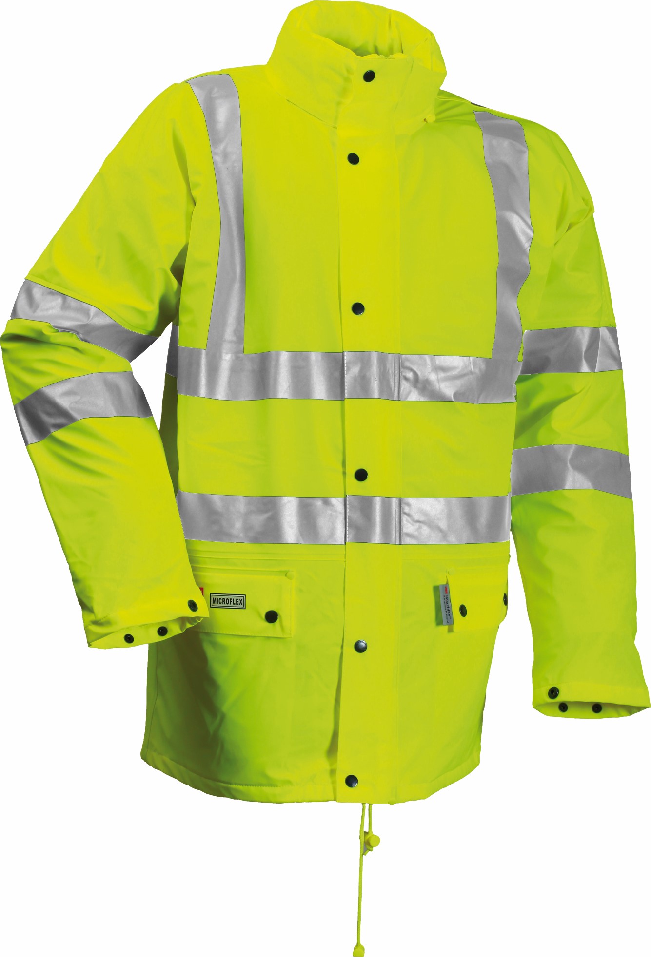 Lyngs E Pu Pvc Vinter Regnjakke Hi Vis Gul Hi Viz Regnjakker