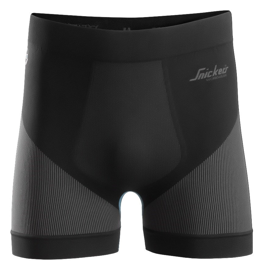 Snickers 9429 LiteWork, 37.5® boxershorts sømløse, Sort Snickers knæpuder åndbare, SortGrå