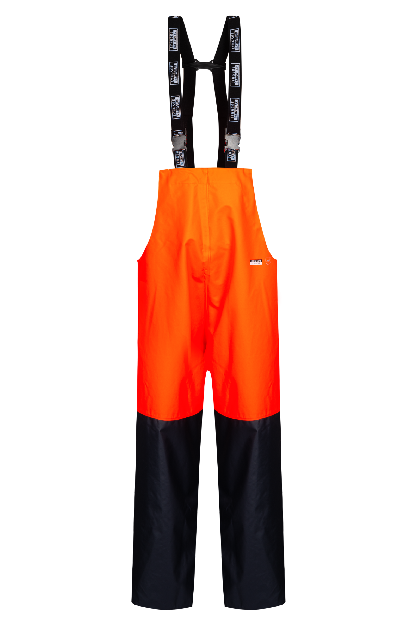 Lyngsøe Fishing Bib'n' Brace PVC/Polyester HiVis Orange/Navy Overall SikkerhedsGiganten